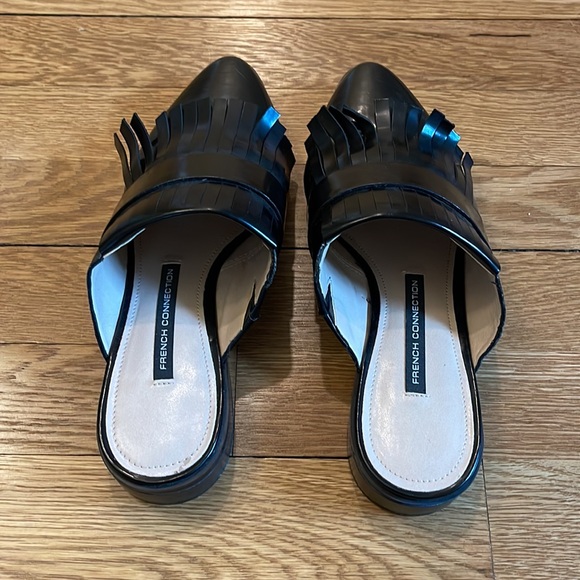 French Connection tasseled leather mules - Picture 3 of 4